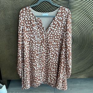 Burnt orange mini dress